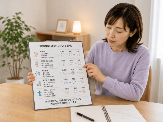 治療中に確認している変化 