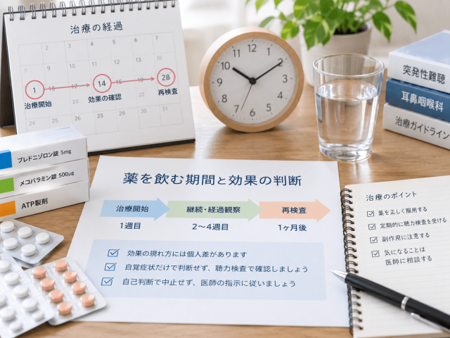 2.薬を飲む期間と効果の判断