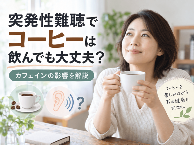突発性難聴でコーヒーは飲んでも大丈夫？カフェインの影響を解説