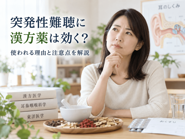 突発性難聴に漢方薬は効く？使われる理由と注意点を解説