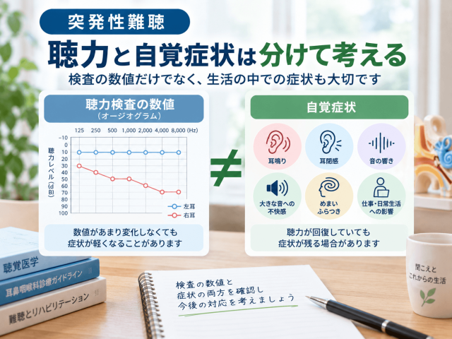 2.聴力と自覚症状は分けて考える