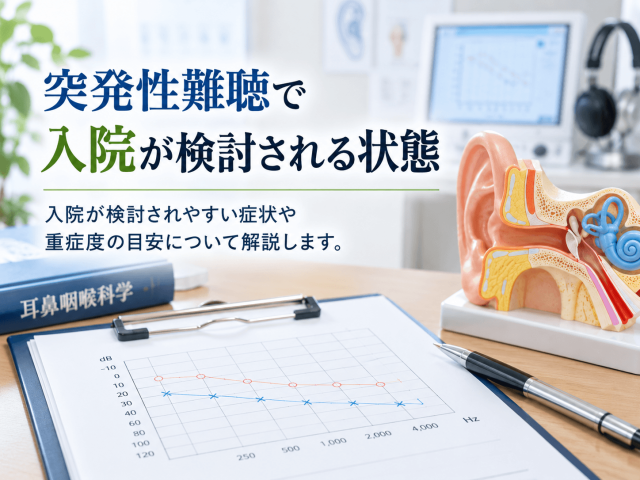 1.突発性難聴で入院が検討される状態