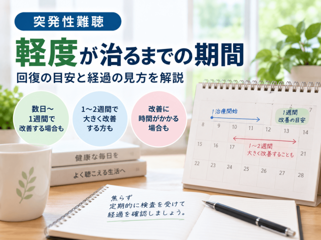 5.軽度の突発性難聴が治るまでの期間