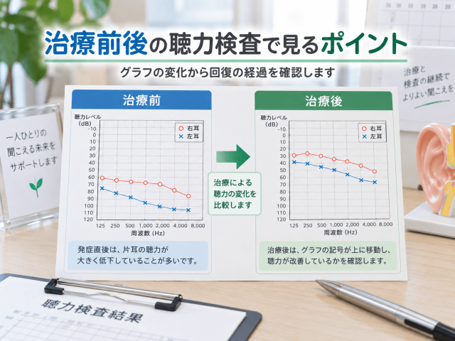 6.治療前後の聴力検査で見るポイント