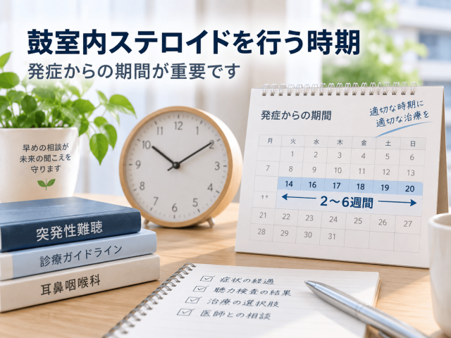 2.鼓室内ステロイドを行う時期
