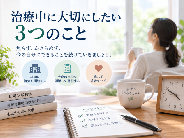 4.治療中に大切にしたい3つのこと