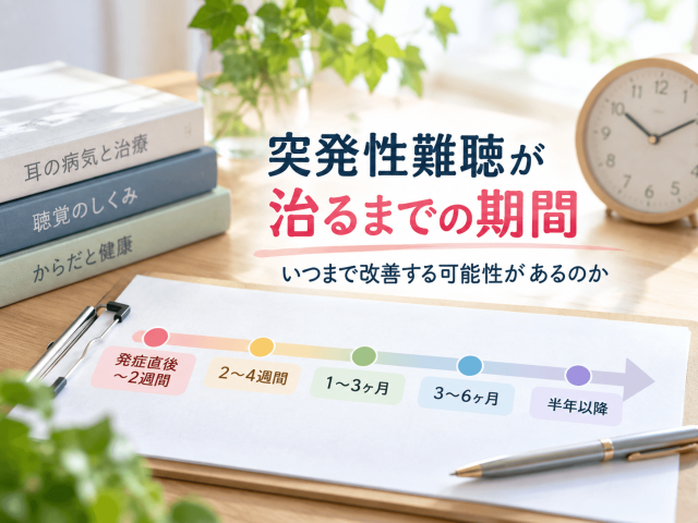 突発性難聴が治るまでの期間｜いつまで改善する可能性があるのか