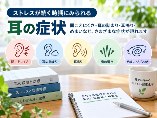 2.ストレスが続く時期にみられる耳の症状