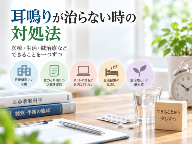 3.耳鳴りが治らない時の対処法 