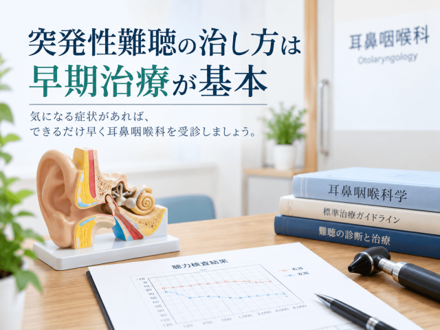 1.突発性難聴の治し方は早期治療が基本