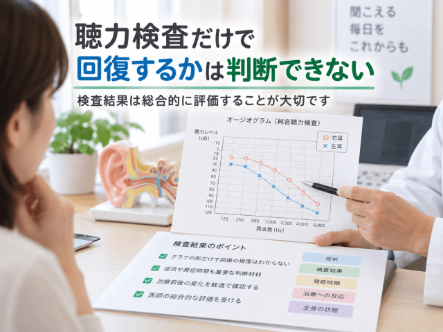 7.聴力検査だけで回復するかは判断できない