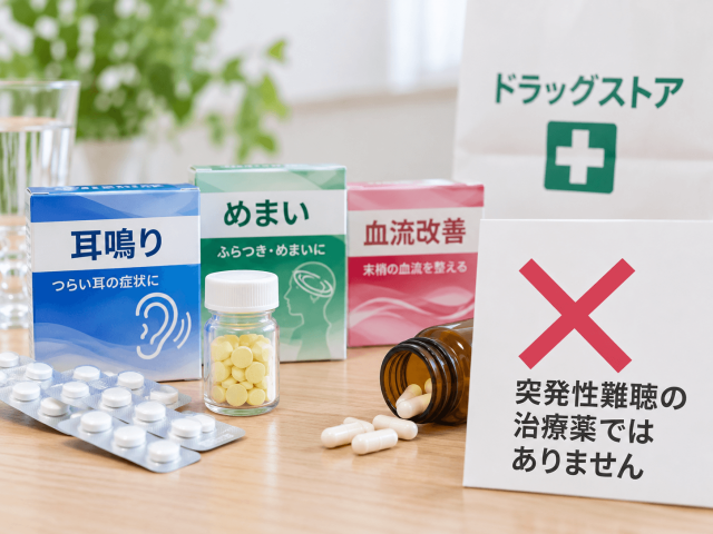 1.突発性難聴を治療できる市販薬はない