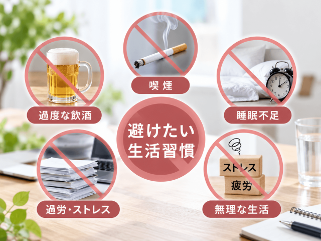 2.治療中に避けたい生活習慣
