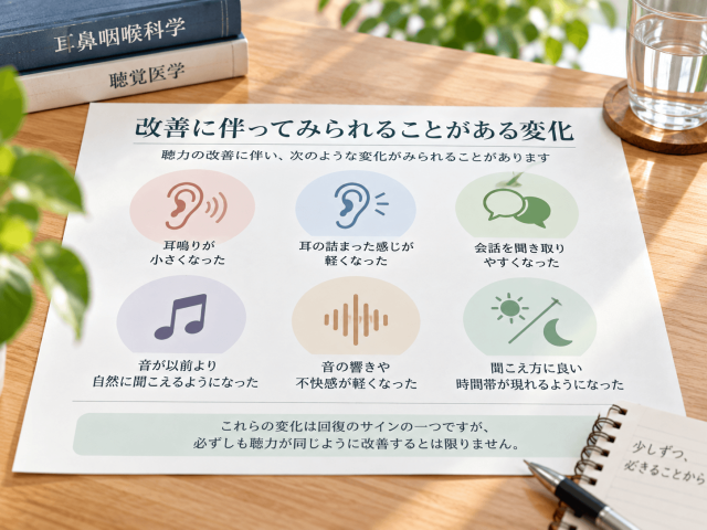 3.改善に伴う変化と注意したい経過