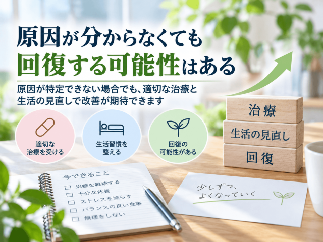 9.原因が分からなくても回復する可能性はある