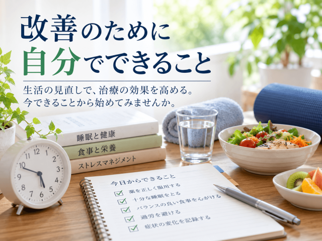 3.改善のために自分でできること