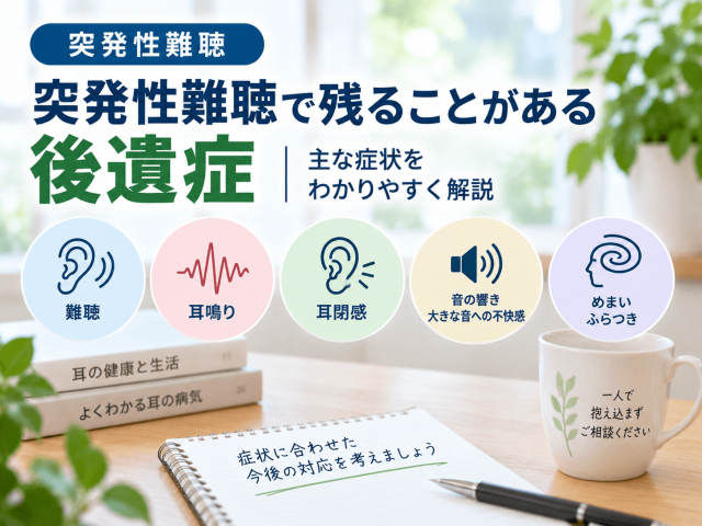 1.突発性難聴で残ることがある後遺症