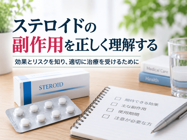 1.ステロイドの副作用を正しく理解する