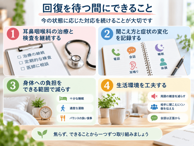 4.回復を待つ間にできること