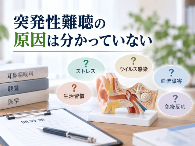 1.突発性難聴の原因は分かっていない 