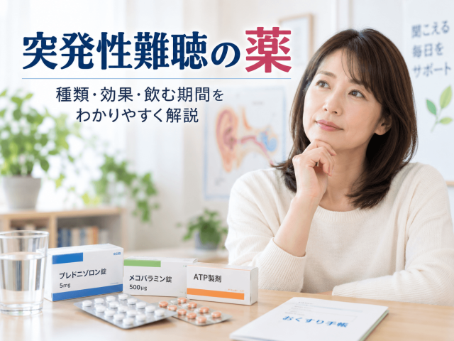 突発性難聴の薬とは？種類・効果・飲む期間をわかりやすく解説
