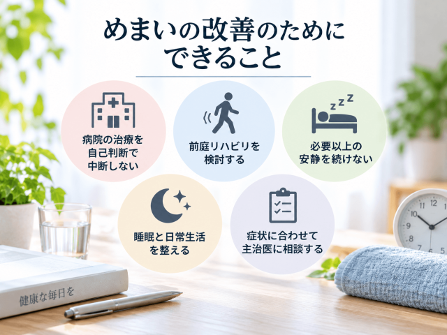 3.めまいが治らないときにできること 