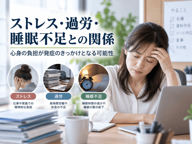 3.ストレス・過労・睡眠不足との関係