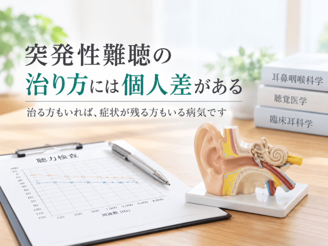 1.突発性難聴の治り方には個人差がある