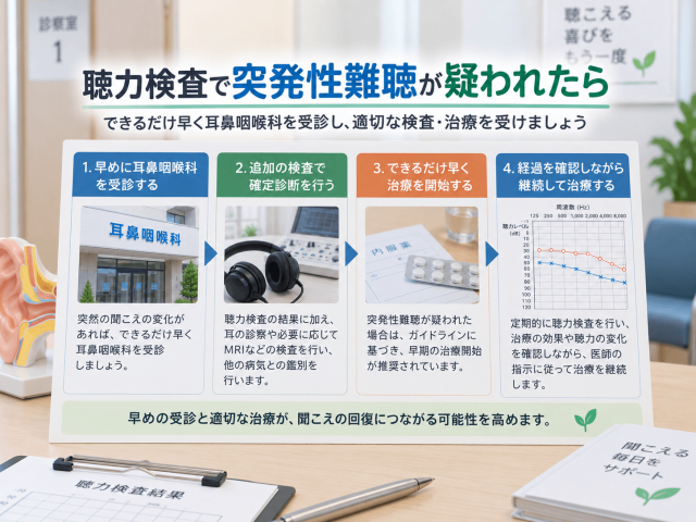 8.聴力検査で突発性難聴が疑われたら