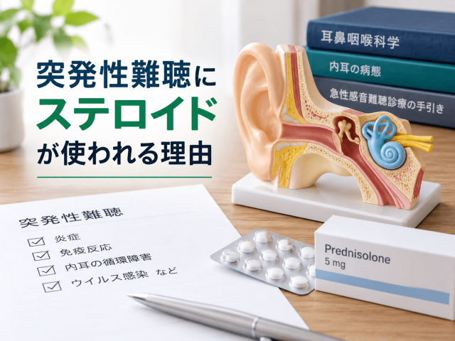 1.突発性難聴にステロイドが使われる理由