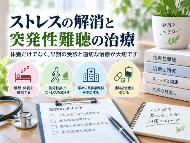 4.ストレスの解消と突発性難聴の治療