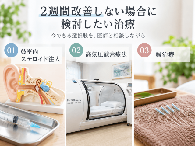 3.2週間改善しない場合に検討したい治療 