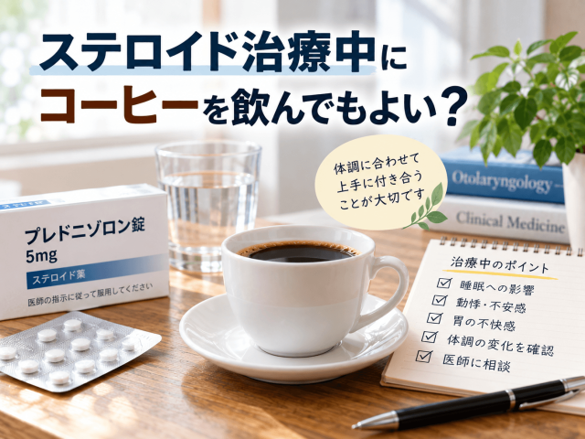 6.ステロイド治療中にコーヒーを飲んでもよい？