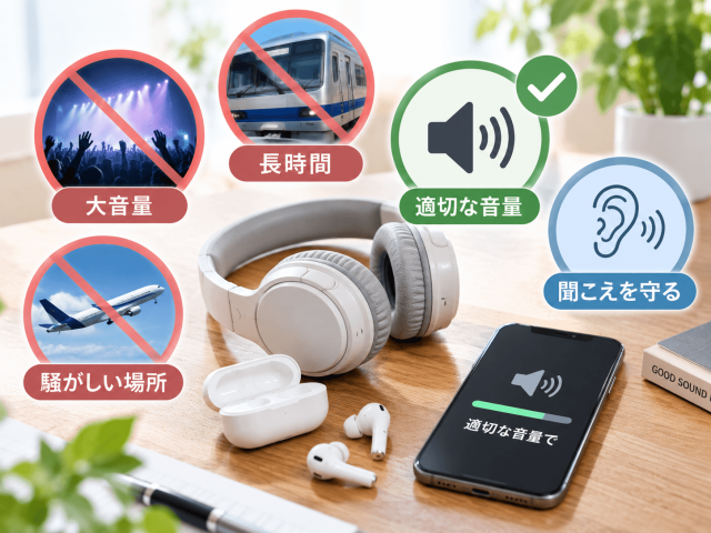 3.イヤホンや大きな音への注意