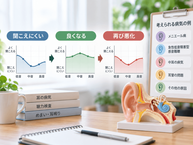 3.聞こえ方が変動する場合は別の病気も確認する