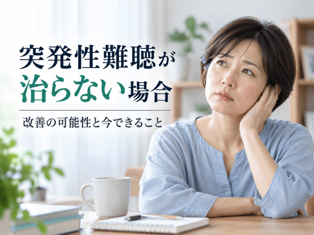 突発性難聴が治らない場合｜改善の可能性と今できること