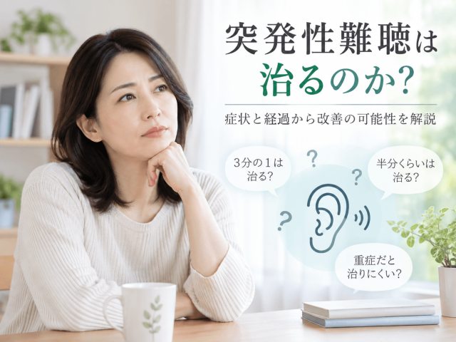 突発性難聴は治るのか？症状と経過から改善の可能性を解説