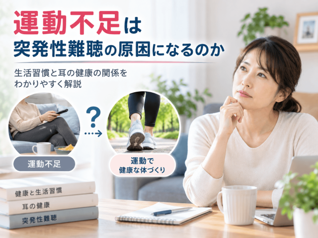 5.運動不足は突発性難聴の原因になるのか