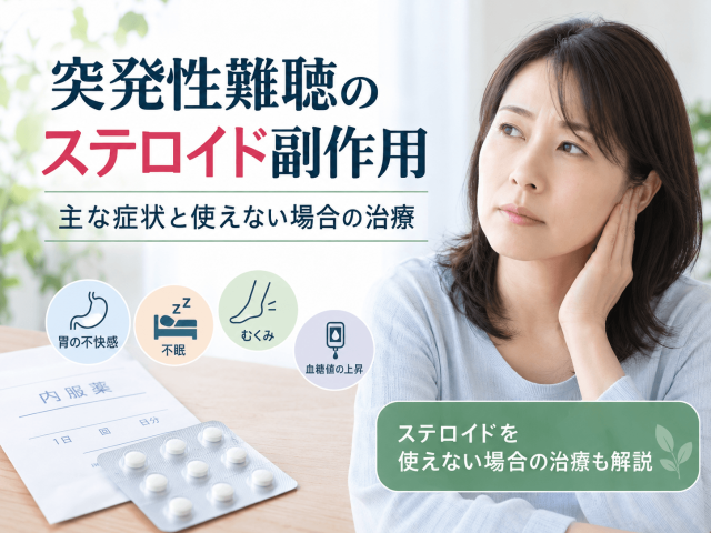 突発性難聴のステロイド副作用｜主な症状と使えない場合の治療