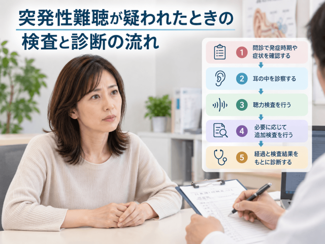 1.突発性難聴が疑われたときの検査と診断の流れ