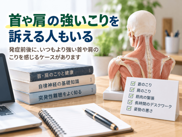 3.首や肩の強いこりを訴える人もいる