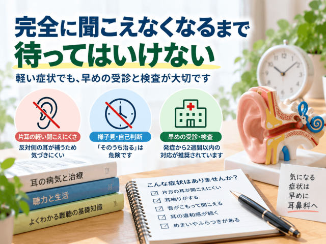 5.完全に聞こえなくなるまで待ってはいけない