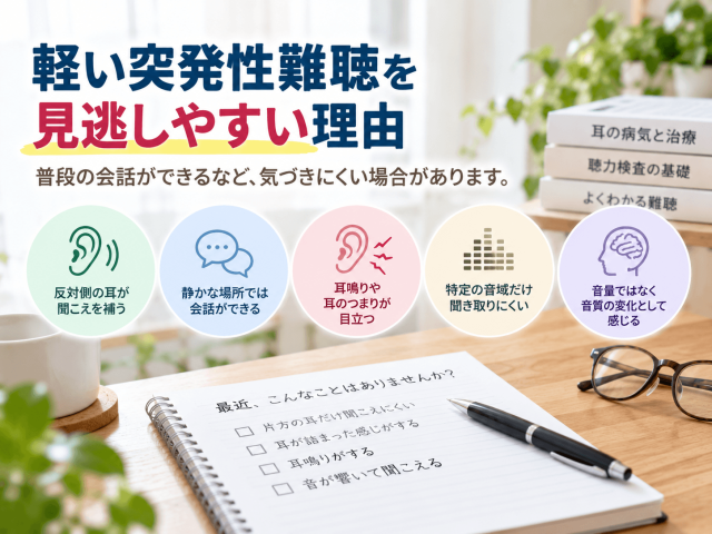 3.軽い突発性難聴を見逃しやすい理由