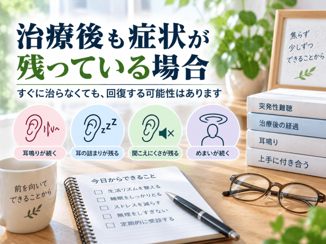 5.治療後も症状が残っている場合