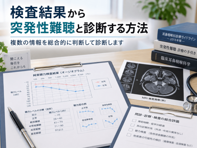 5.検査結果から突発性難聴と診断する方法