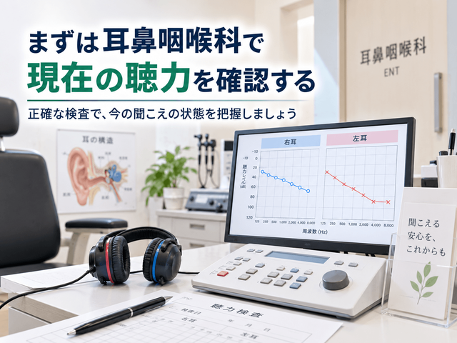 8.まずは耳鼻咽喉科で現在の聴力を確認する