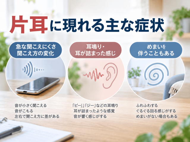 2.片耳に現れる主な症状