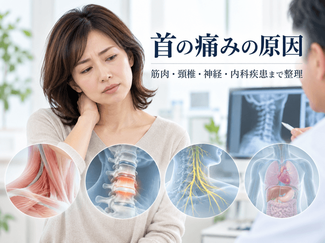 首の痛みの原因｜筋肉・頚椎・神経・内科疾患まで整理