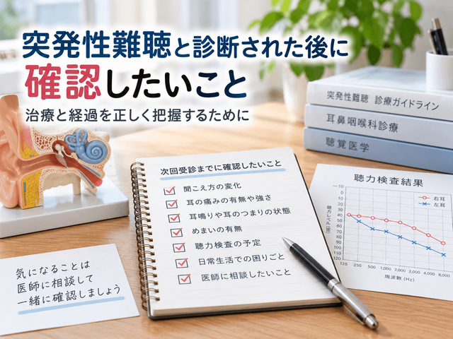 7.突発性難聴と診断された後に確認したいこと