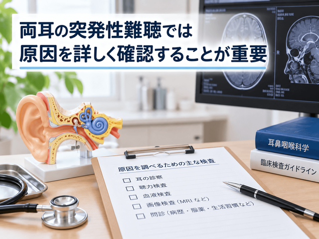 7.両耳の突発性難聴では原因を詳しく確認することが重要